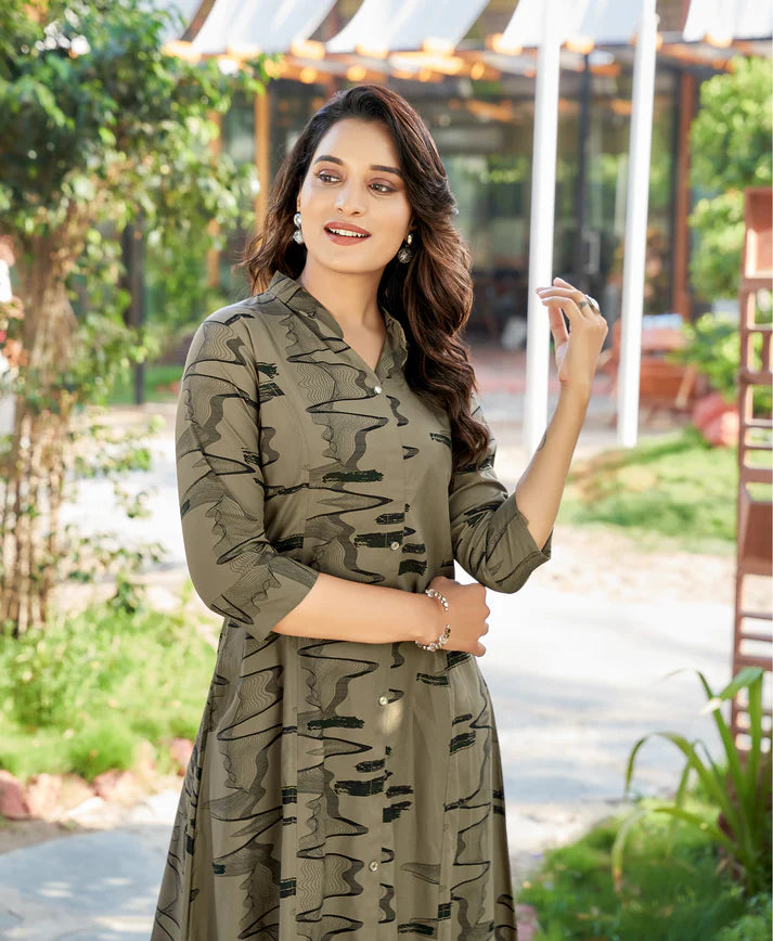 Summer Special: Premium Heavy Mill Rayon Cotton Kurti Set with Side Pockets (Top & Bottom Included)