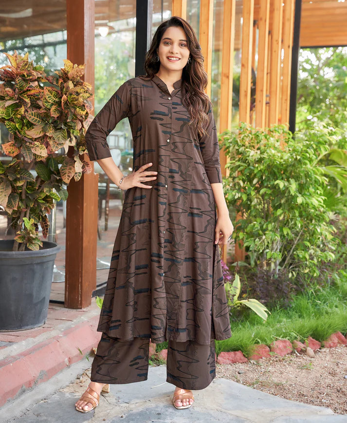 Summer Special: Premium Heavy Mill Rayon Cotton Kurti Set with Side Pockets (Top & Bottom Included)