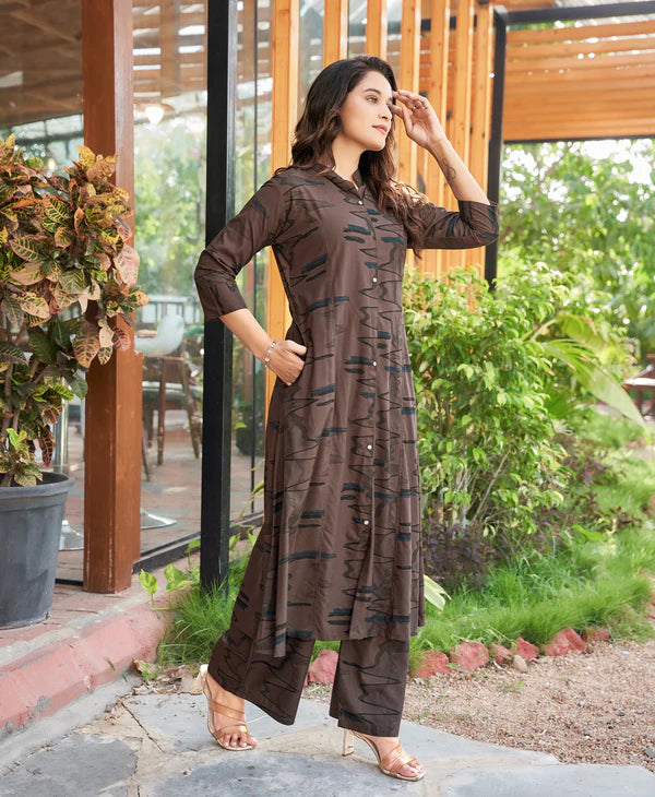 Summer Special: Premium Heavy Mill Rayon Cotton Kurti Set with Side Pockets (Top & Bottom Included)