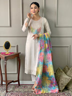white kurti set kurta set