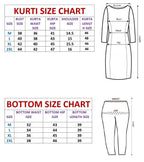 Dixz Fashion Embroidery with Hand Mirror Work blue kurti