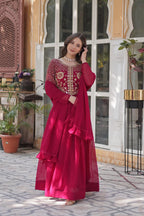 DIXZ FASHION PREMIUM DESIGNER READYMADE GOWN DUPATTA COLLECTIONS