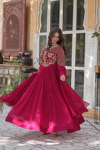 DIXZ FASHION PREMIUM DESIGNER READYMADE GOWN DUPATTA COLLECTIONS
