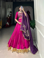 DIXZ FASHION PRESENTING NAVARATRI SPECIAL GOTA PATTI WORK LEHENGA CHOLI