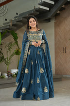 DIXZ FASHION PREMIUM READYMADE GOWN-DUPATTA COLLECTIONS