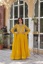 DIXZ FASHION PREMIUM DESIGNER READYMADE GOWN DUPATTA COLLECTIONS