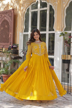 DIXZ FASHION PREMIUM DESIGNER READYMADE GOWN DUPATTA COLLECTIONS