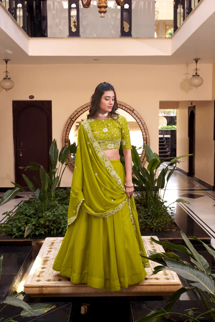 DIXZ FASHION OCCATION SPECIAL LEHENGA CHOLI WITH DUPATTA