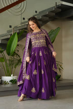 DIXZ FASHION PREMIUM READYMADE GOWN-DUPATTA COLLECTIONS