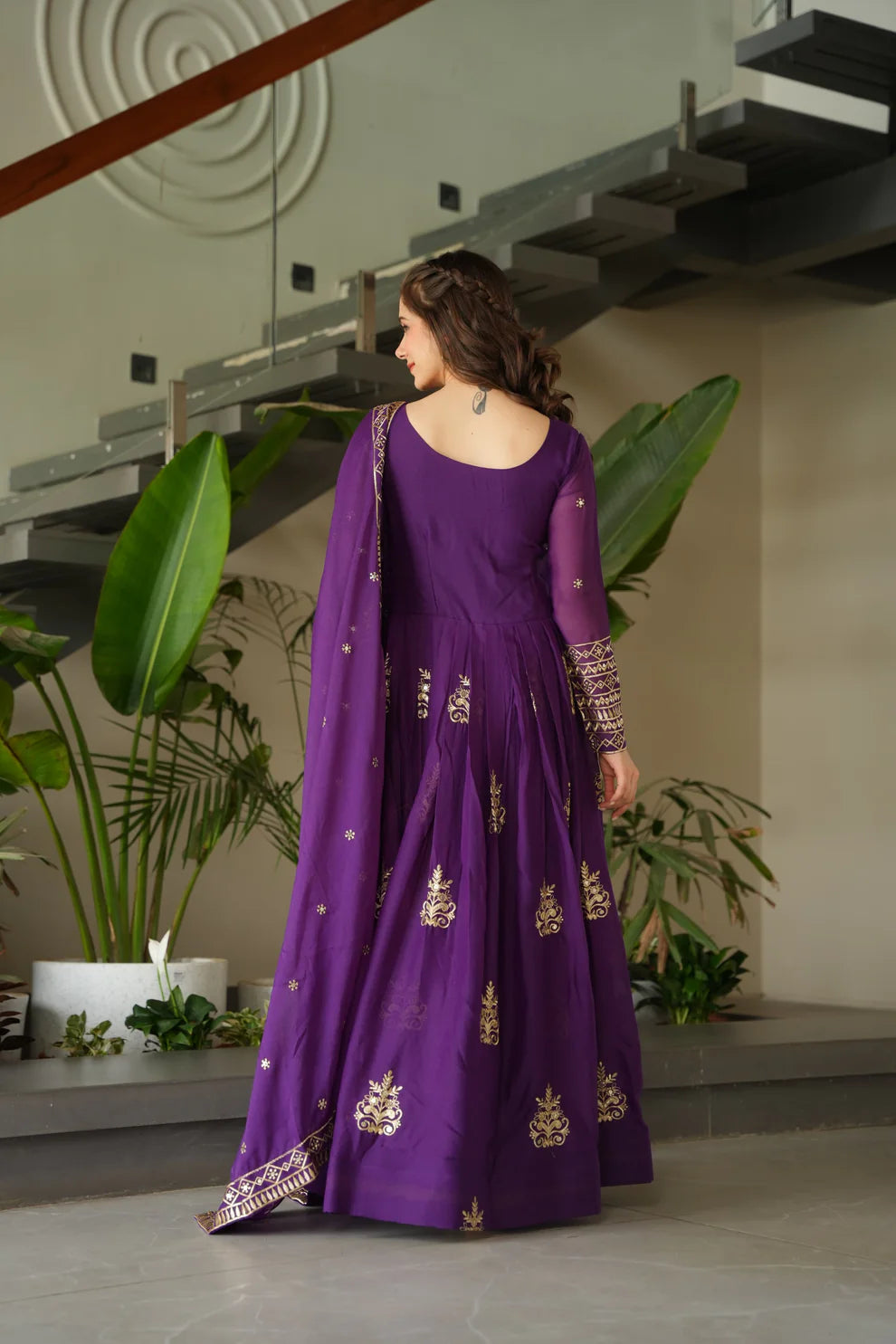 DIXZ FASHION PREMIUM READYMADE GOWN-DUPATTA COLLECTIONS