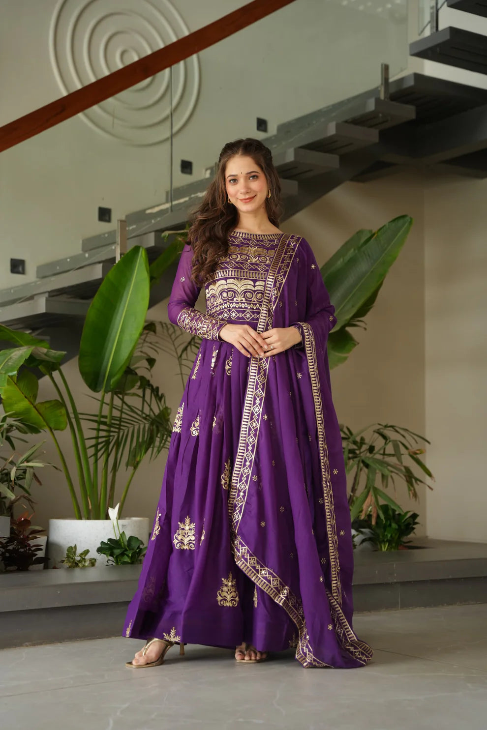 DIXZ FASHION PREMIUM READYMADE GOWN-DUPATTA COLLECTIONS