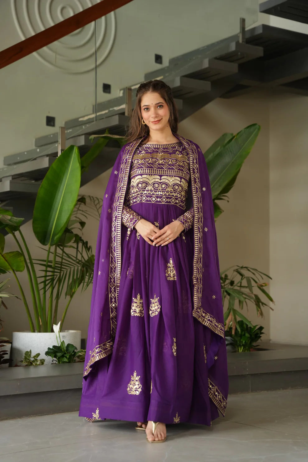 DIXZ FASHION PREMIUM READYMADE GOWN-DUPATTA COLLECTIONS