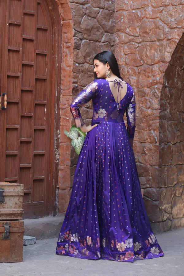 Dixz Fashion Grace in Every Pleat – Traditional Meets Modern Gown